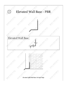 Elevated Wall Base - PBR Trim