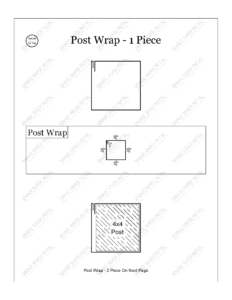 Post Wrap 1 Piece - PBR Trim