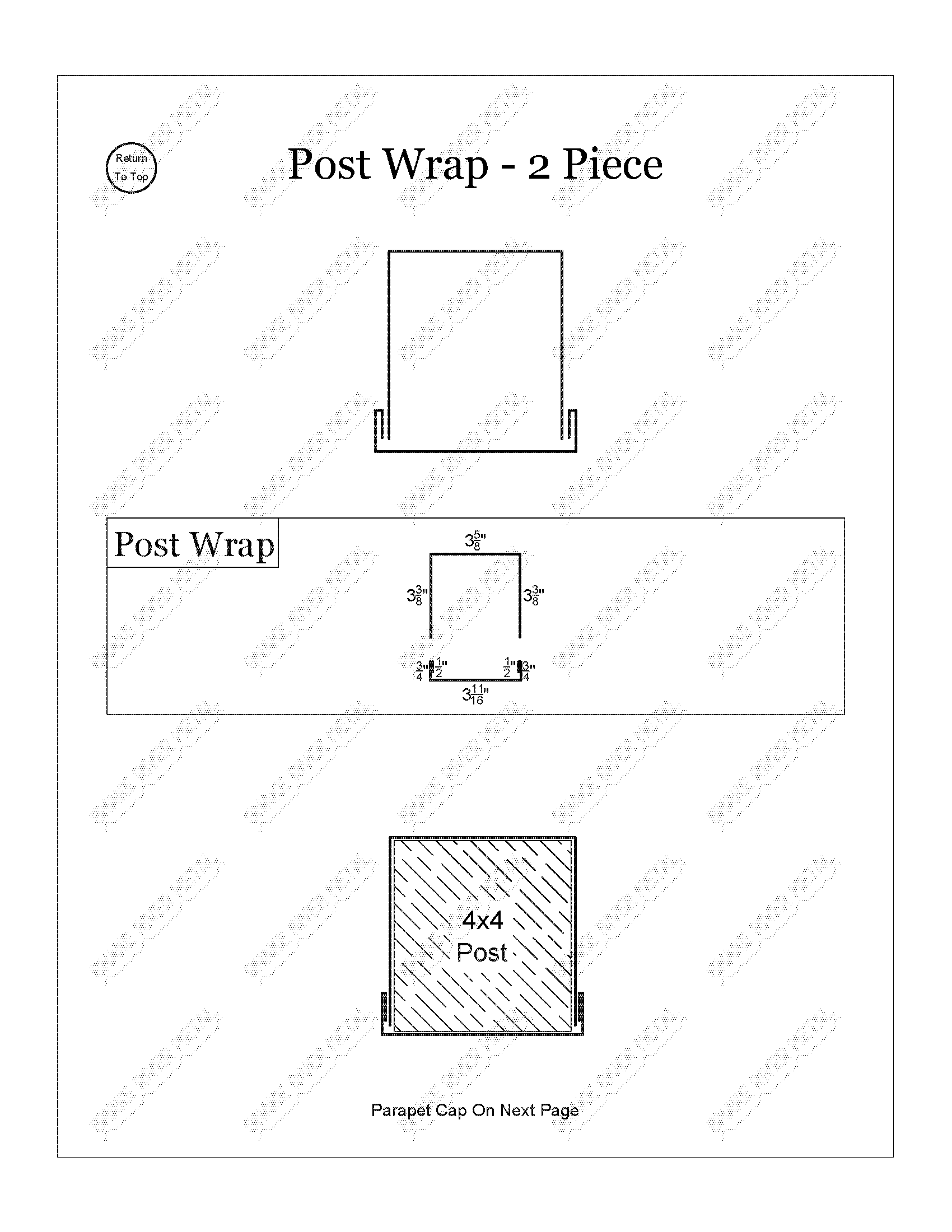 Post Wrap 2 Piece - PBR Trim
