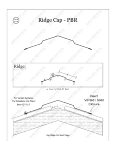 Ridge Cap - PBR Trim