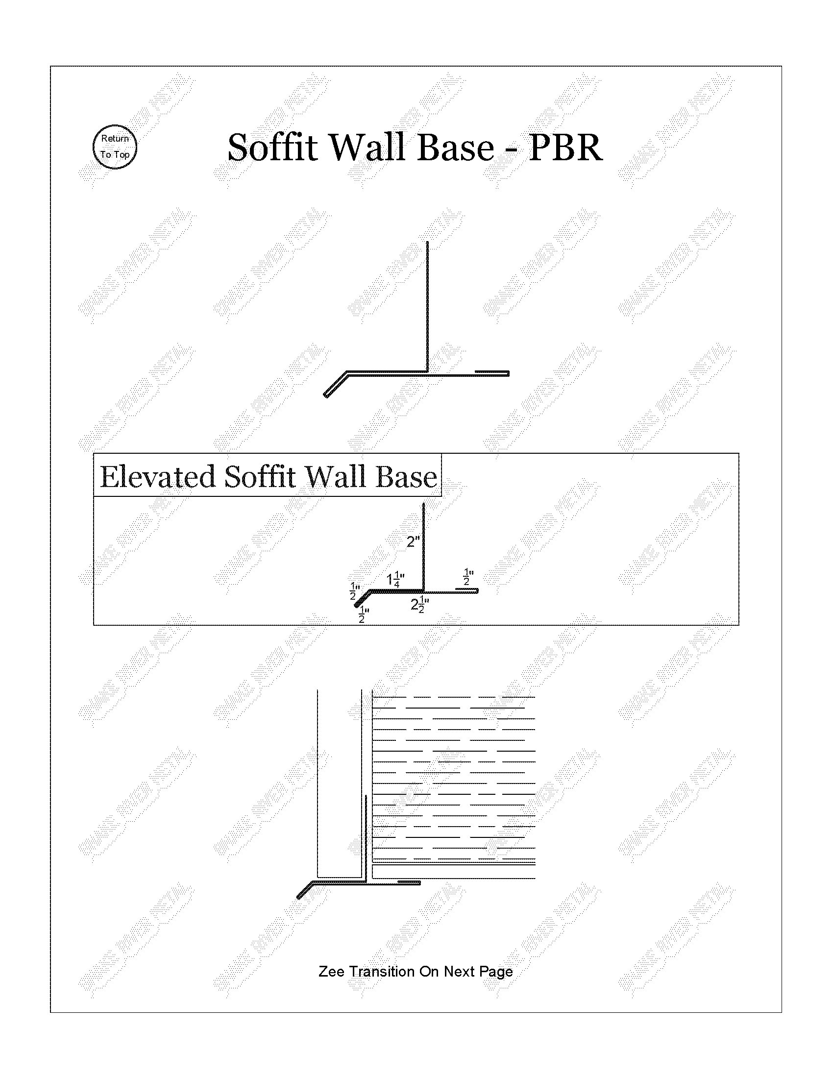 Soffit Wall Base - PBR Trim