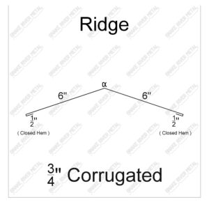 Ridge Cap - Corrugated Trim