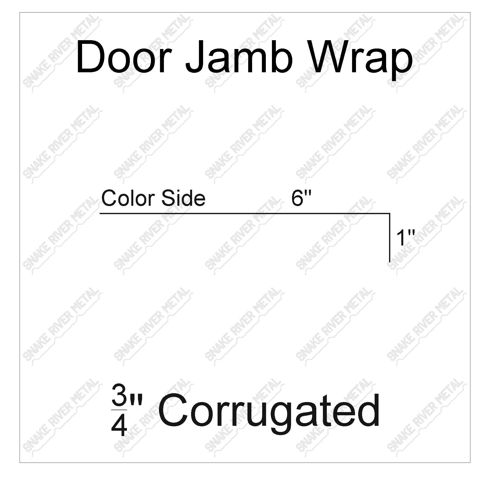 Door Jamb Wrap - Corrugated Trim