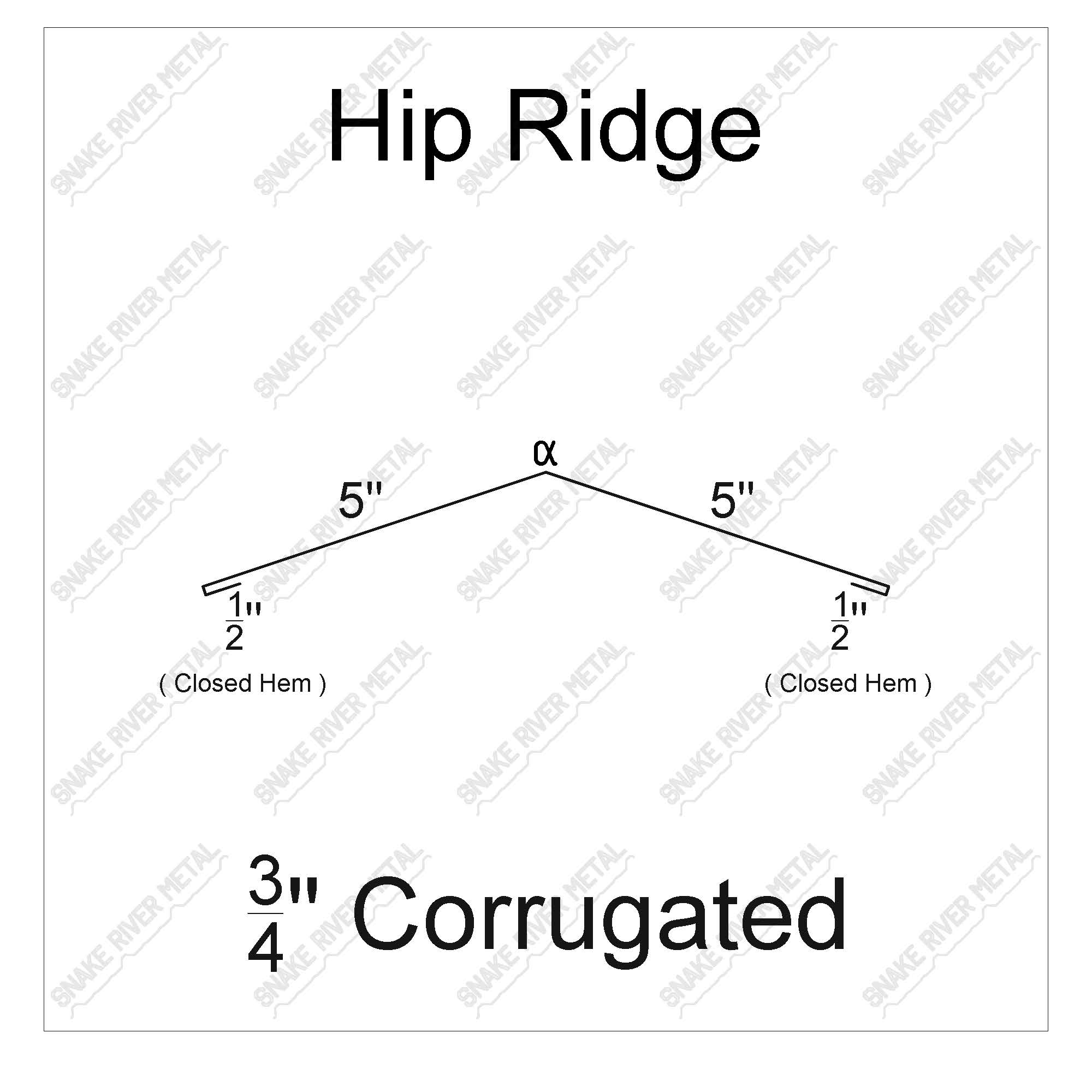 Hip Ridge - Corrugated Trim