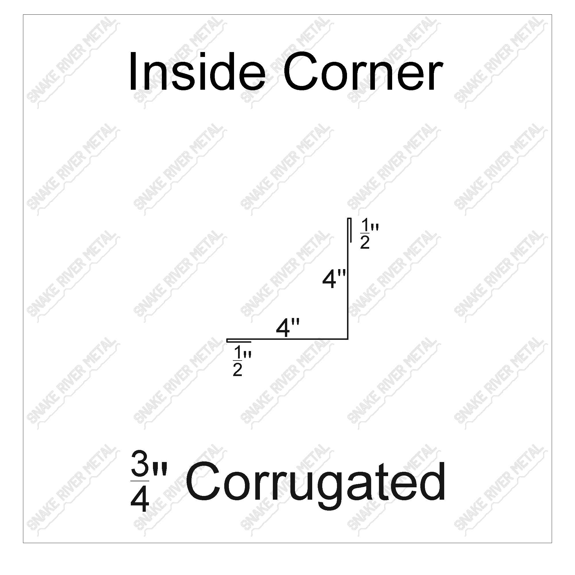 Inside Corner - Corrugated Trim