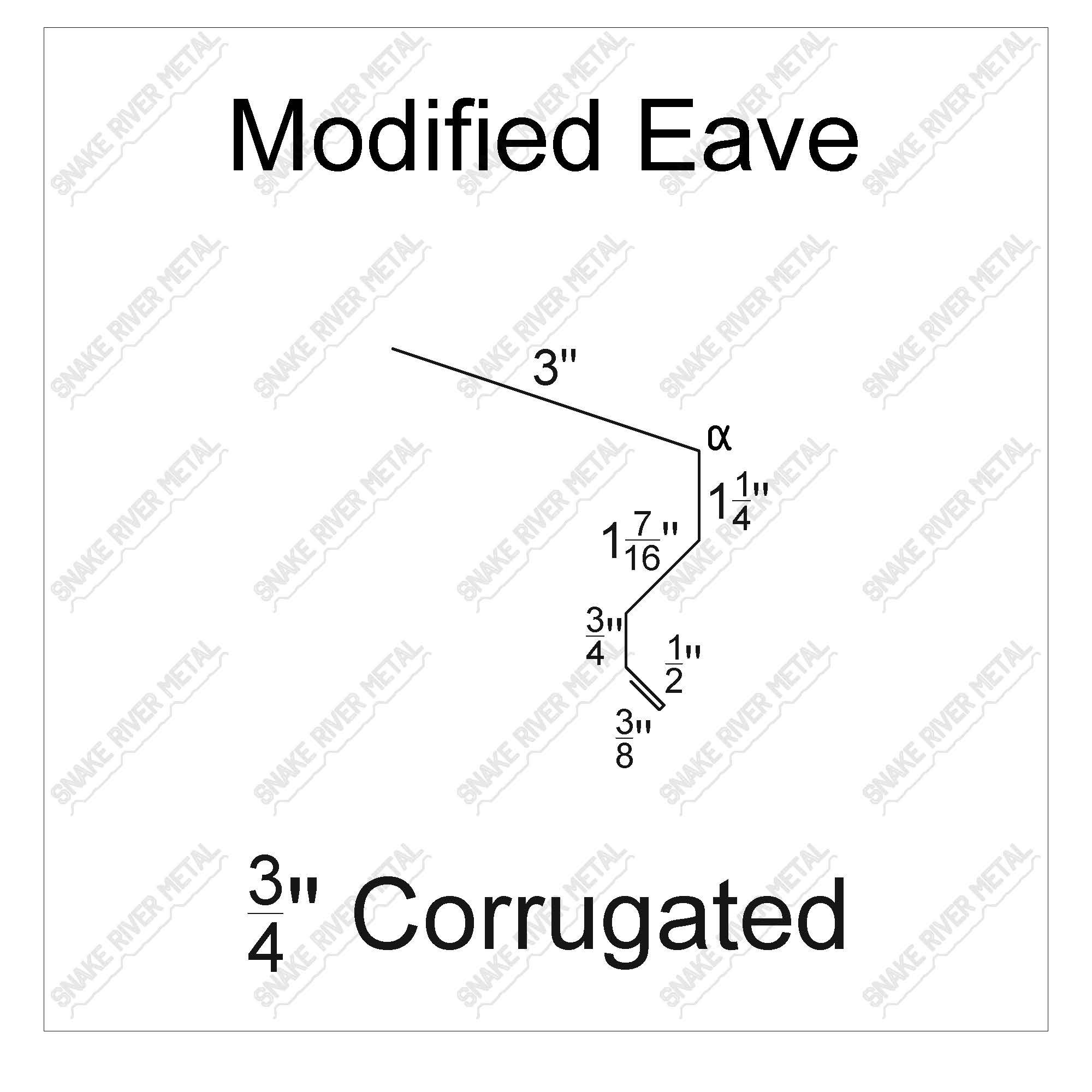 Modified Eave - Corrugated Trim