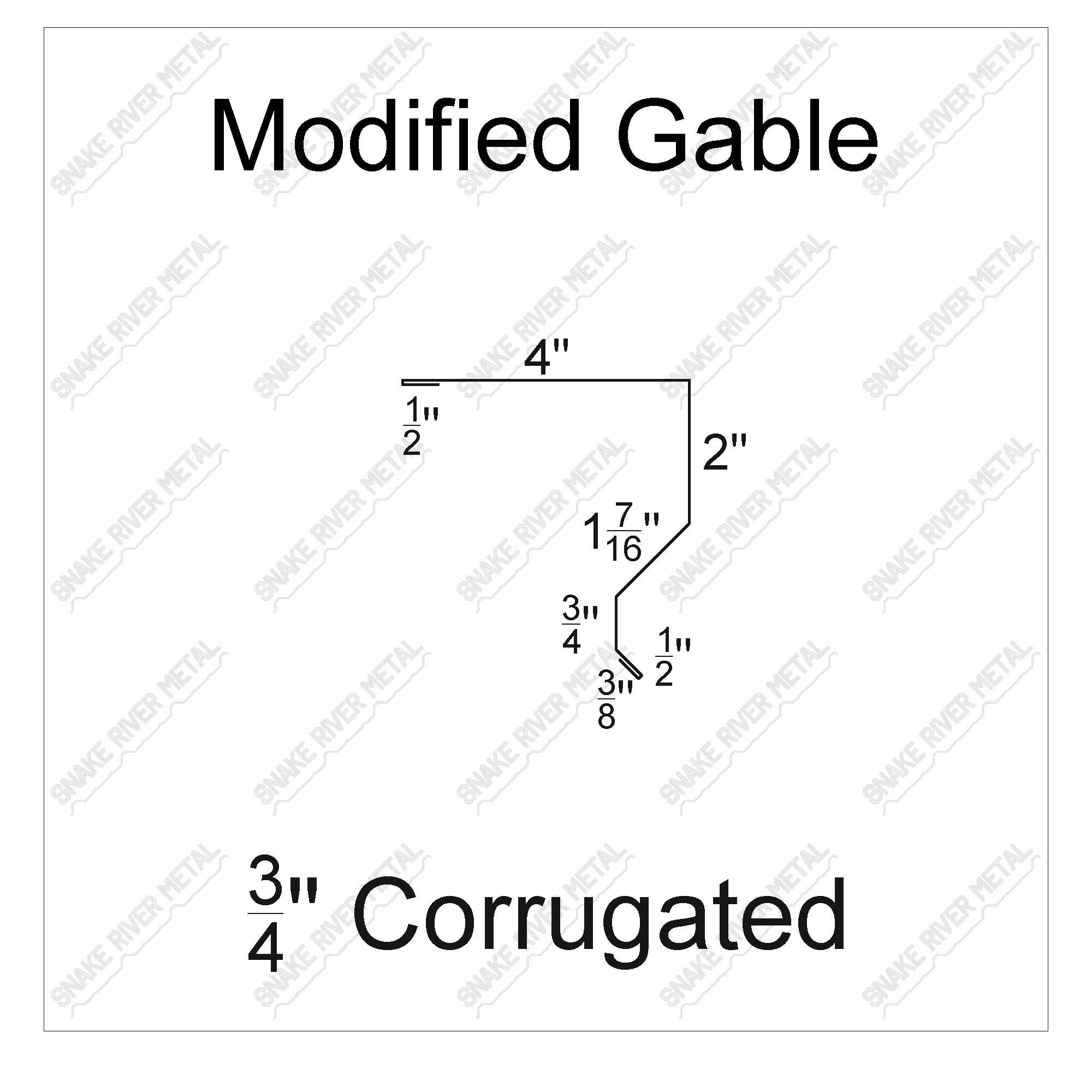 Modified Gable - Corrugated Trim