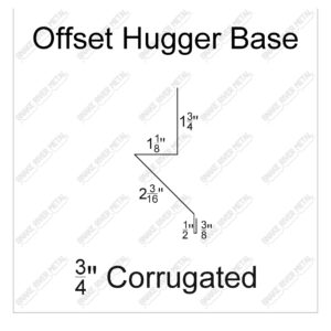 Offset Hugger Base - Corrugated Trim