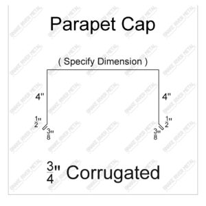 Parapet Cap - Corrugated Trim