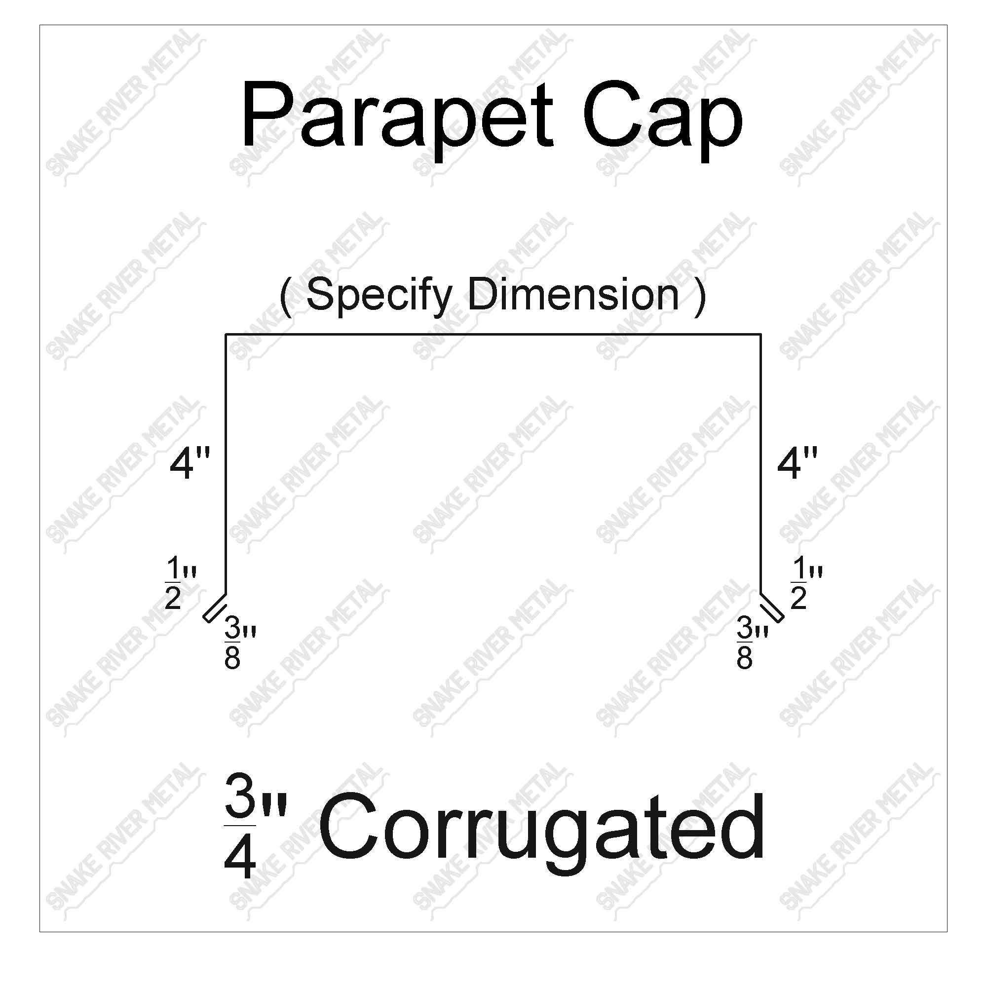 Parapet Cap - Corrugated Trim