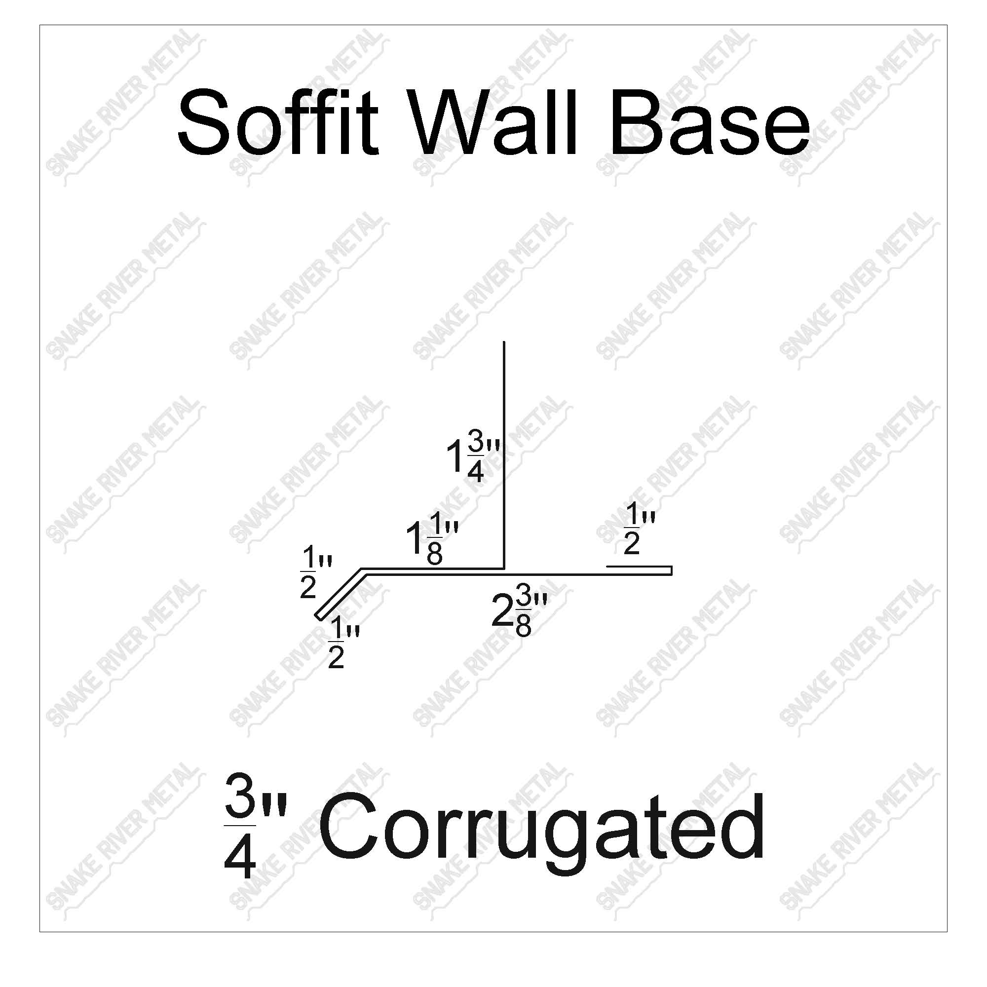Soffit Wall Base - Corrugated Trim